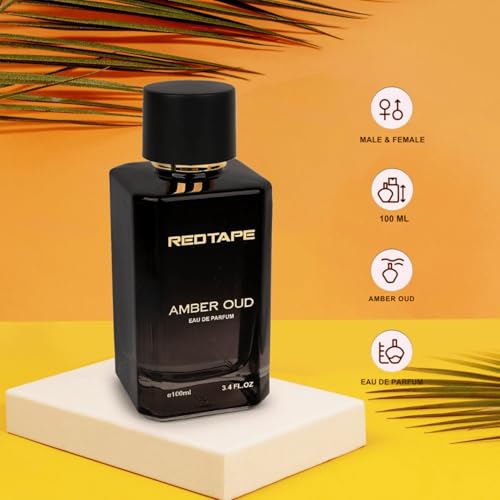 Image of Red Tape Amber Oud Eau De Parfum 100ML | Unisex Perfume | Long-Lasting Floral & Aromatic Fragrance | Fresh Scent | Premium Perfume for Men & Women | Ideal Gift Option