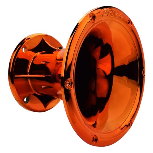 PRV AUDIO 2 Inch Exit Horn Waveguide WGP14-50 ORANGE CR for Bolt On Compression Drivers - UV Resistant Chrome Finish Driver Guide - Orange Chrome Color (Single)