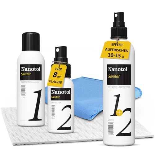Preisvergleich Produktbild Duschkabinen Versiegelung Set - Nanoversiegelung Dusche - Easy to clean Effekt für Duschglas, Armaturen, Fliesen und Keramik in der Dusche