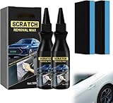 Scratch Remover for Vehicles, 2026 Car Polish Wax Scratch Remover Kit for Cars, Car Scratch Repair Paste with Wipe and Sponge for Car Various, Easy to Repair Paint, Paint Scratch Repair Kit (2 PCS)