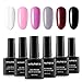 Produktbild WAKANIYA UV Nagellack Gel Polish Set, Soak Off Gel Nail Polish Set Popular Summer Color Nude Series