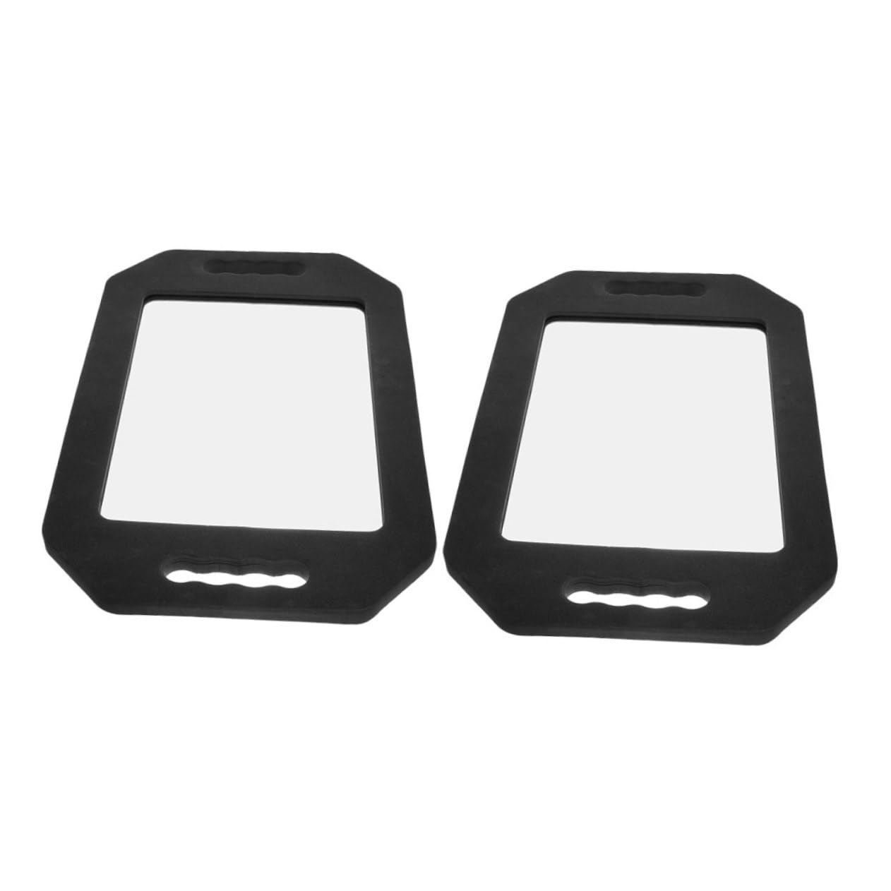 Miroir maquillage LED double FRCOLOR avec poignée ergonomique rose et noir