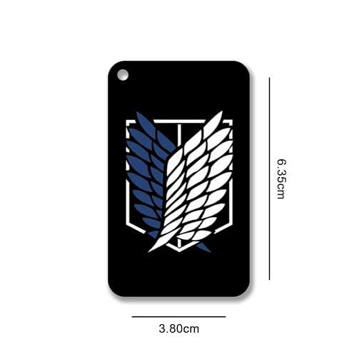 Image of Premium AOT Survey Corps Logo Printed Key chains for AOT Fans, for Gifting, Bike, Scooty, Car Key Chain