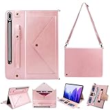 Tablet Carrying Shoulder Bag Case for Samsung Galaxy Tab S10 Ultra/S9 Ultra/ S8 Ultra 14.6',Retro PU Leather Hand Strap Crossbody Shoulder Strap...