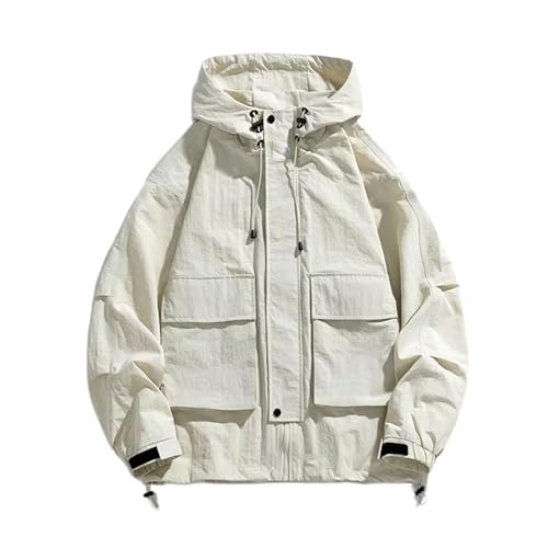 Veste à capuche homme active GUOYUXIAO manteau de travail robuste anti-vent