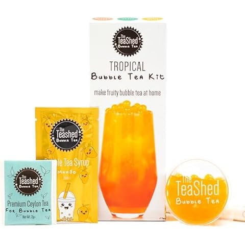 Tropical Bubble Tea Kit with Mango Syrup Cover