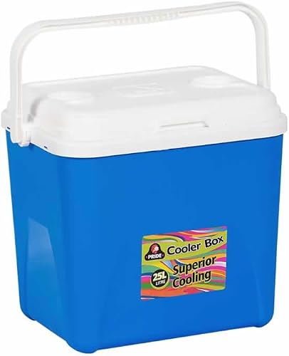 Pride Camping and Outdoors Cooler Box, 25-Liter Capacity, Blue