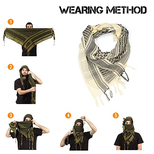 ANTARCTICA Outdoor Hiking Scarves Hunting Tactical Desert Arab Scarf Keffiyeh Shawl Scarve Wrap With Tassel