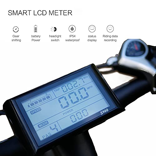 XC4000 26 Inch Electric Bike, Snow Bike With 4.0 Fat Tire, Mountain Bike for Men, Front & Rear Hydraulic Disc Brake - Image 4