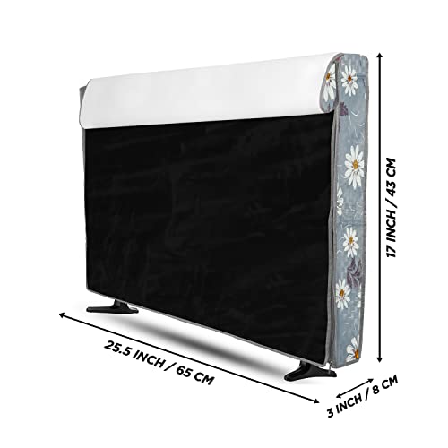 Image of Transparent LCD /LED T.V Protector Cover with Zipper Enclosure for 26 Inch Suitable for All Major Brand & Model (Color-Gray, Size-25.5.3x17 Inches)