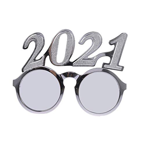 Preisvergleich Produktbild 2021 Neujahr, Fröhliche Weihnachten, Bilderrahmen für Brillen, Fotoprop, Dekoration, digitale Brille für Erwachsene und Kinder
