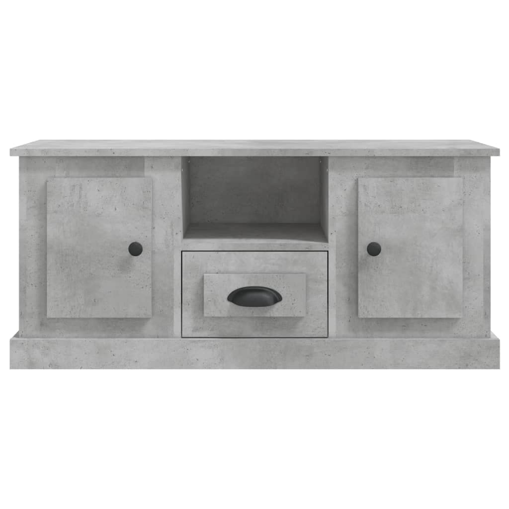 vidaXL Mobile Porta TV Grigio Cemento 100x35,5x45cm Legno Multistrato