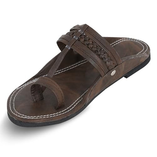 Image of DFR Ethnic Sandals For Boys Men, Comfortable Men's Rajasthani Slipper Chappals