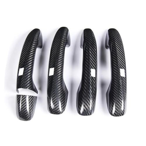 Manija de puerta para Benz Clase W205 RHD, cubra arañazos con carbono real