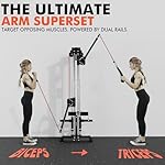 GMWD Cable Machine Home Gym, Wall Mount Functional Trainer with Dual Swivel Arms and 22 Adjustable Positions, All-in-One Cable Crossover Machine for Home - Image 5