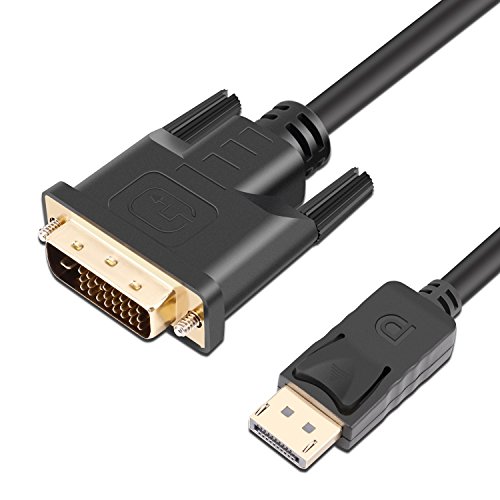 KPA-Tech - Cable Adaptador de Cable DisplayPort a DVI?DP a DVI-D Macho a Macho para DELL, HP, Lenovo, ASUS, etc (2m)