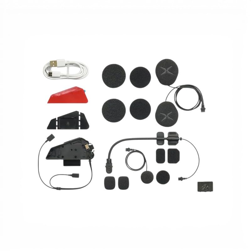 EXOCOM Scorpion LINK-1C Dual Pack Interfono Moto Bluetooth 5.3 per 2 Caschi, Audio HARMAN 40 mm, Portata 450 m, Autonomia oltre 14 Ore, IP58, COM-107