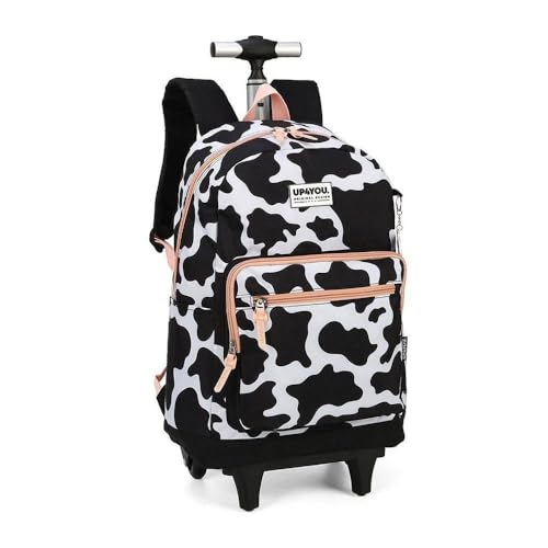 Mochila de Rodinha e Costas Juvenil Vaquinha Malhada Luxcel