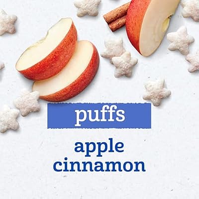 Gerber Graduates Puffs Apple Cinnamon,1.48 oz. (Pack of 3)