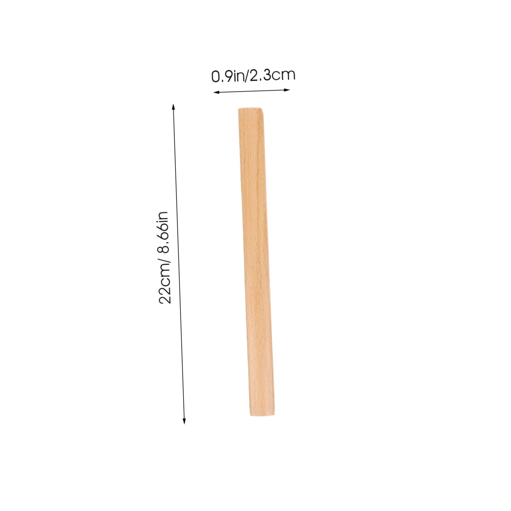 IWOWHERO Wooden Handles for Cabinets Drawers 2 Pack Easy to Install Smooth Rounded Edges Home Dec