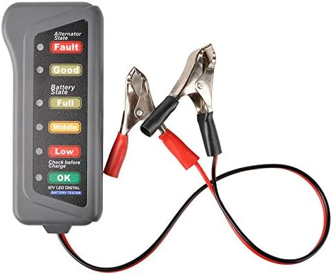 12V Automotive Car Battery Alternator Tester Test Battery Condition Alternator Charging LED Indicator