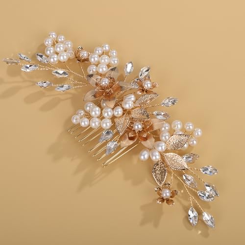 Peine de cristal con brillo para boda Octwine miniatura 2