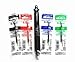 Uni-ball Jetstream 4&1 4 Color 0.5 Mm Ballpoint Multi Pen(msxe510005.24)+ 0.5 Mm Pencil(black Body) & 4colors Ink Pens Refills Value Set