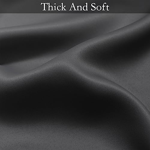 Image of SimpleHome Black to White Ombre Room Darkening Curtains 84 inches,1 Panel | Curtains for Bedroom,Thermal Insulated Grommet Gradient Drape,Light Blocking Window Curtain for Living Room,1 Panel,52Wx84L