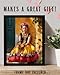 Frida Kahlo Inspired Frida Kahlo Wall Art Poster - Frida Sitting on the Doorstep - Frida Kahlo Art - Feminist Wall Art - Vintage Portrait Painting of Frida Kahlo - 11x14 Unframed Painting Poster