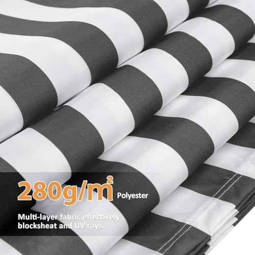 Toile de rechange pour auvent rétractable imperméable protection solaire 100% polyester - 4