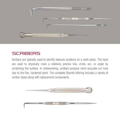 Pointe en acier trempé Starrett PT02355A pour scriber 70A de haute précision - 4
