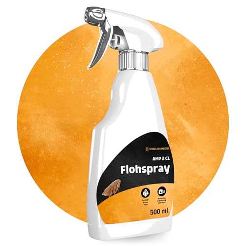 Panteer ® Spray Antipulgas 500ml - contra Las pulgas en el hogar - Sin permetrina - Altamente eficaz Gracias al acetamiprid - Fabricado en Alemania