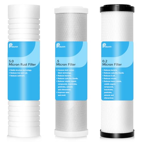 Fit for clearsource Ultra Three Canister System 3-Stage (Rust Guard, Carbon Block, Micro Guard) RV Water Filter Replace clearsource Ultra RV Water Filter, Improves Water Taste & Odor