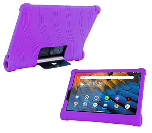 YGoal Funda para Lenovo Yoga Tab 11 - Cubierta Protectora a Prueba de choques Suaves para niños de Peso liviano Silicona Case Cover para Lenovo Yoga Tab 11 YT-J706 Tablet, Púrpura
