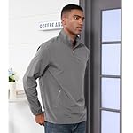 Aulemen Men's Casual Quarter Zip Pullover Golf Windbreakers Athletic Lightweight Jacket Hiking Running Sweatshirt with Pocket - Image 5