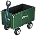 Produktbild Sekey Bollerwagen Gartenwagen 550KG Belastbar, Transportwagen Transportkarre Gerätewagen mit Patentiertem Handgriff, Vollgummi-Luftreifen, Serie Titan, 200L, Grün