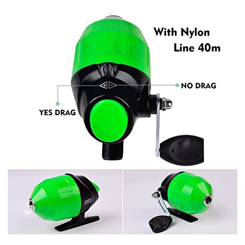 Joyeee Kids Fishing Pole Set, with Portable Telescopic 1.2 Meters Fishing Rod and Reel Combo Kit for Boys Girls Toddler Youth Age Beginner Little Children Junior Anglers, Green - Image 5