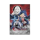 SFXOFNGUE Castlevania Nocturne - Póster decorativo de televisión de anime Nocturne, lienzo para pared e impresión artística moderna para decoración de dormitorio familiar, 20 x 30 cm