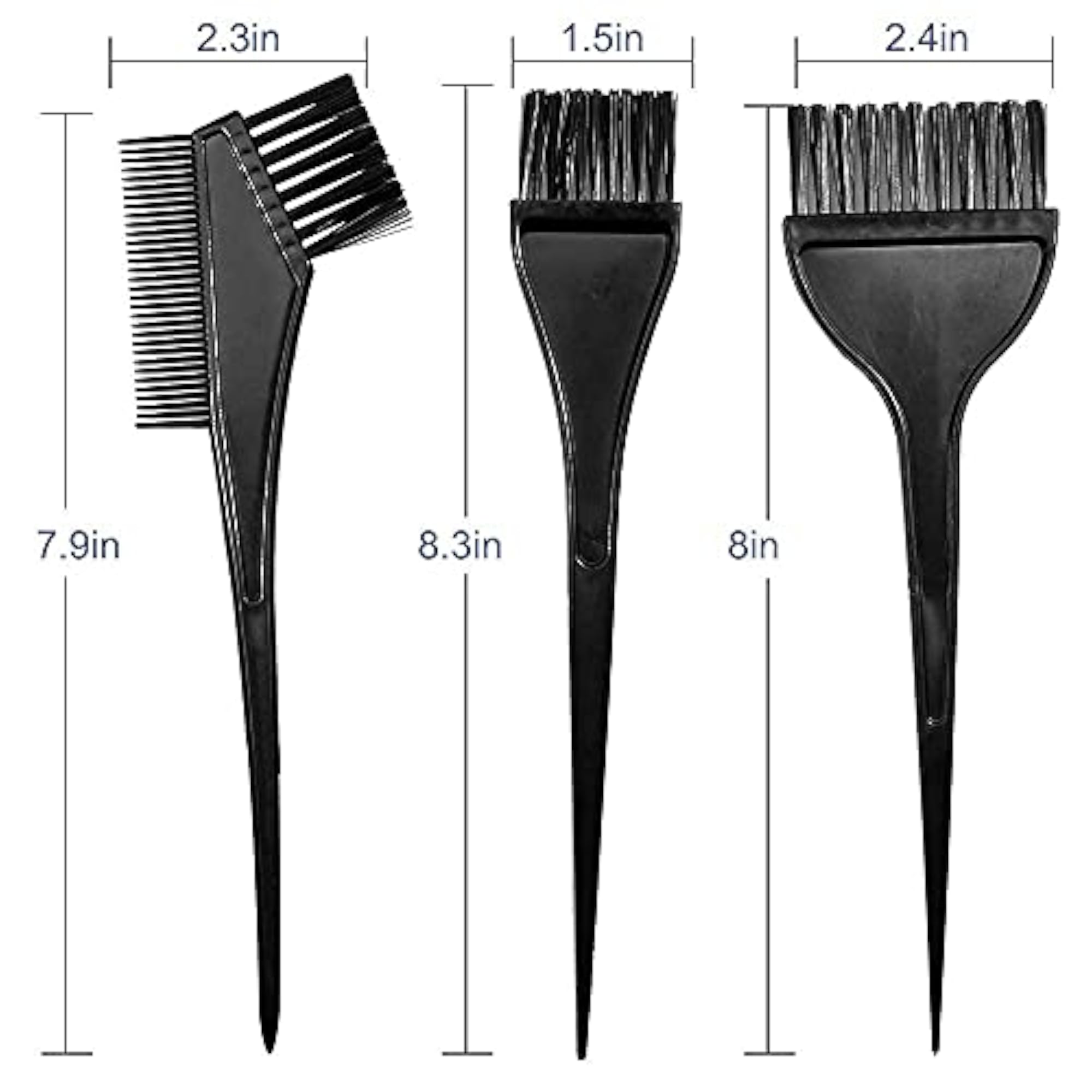 Hair Dye Colour Brush and Bowl Set, 4 Pieces