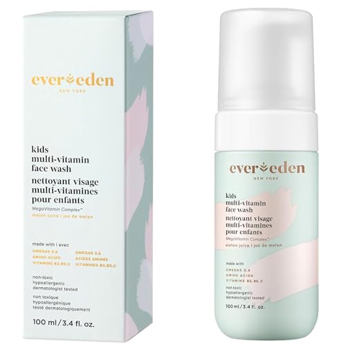 Evereden Kids Face Wash: Melon Juice, 3.4 fl oz. | Gentle Skin Care | Clean and Non-toxic Face Wash | Kids Skin Care