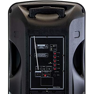 beFree Sound 15 Inch Rechargable Bluetooth PA Speaker System With SD/FM/USB