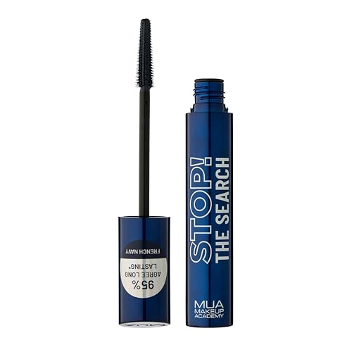 MUA Makeup Academy Stop The Search Mascara French Navy Blue - Vegan & Cruelty Free (Pack of 1)