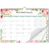 Planificateur mensuel : Chaque mois de ce calendrier mural pour 2025-2026 offre de grands blocs d'écriture vierges pour noter vos rendez-vous, dates et aider à organiser votre planification à long terme, afin de maintenir votre emploi du temps chargé en ordre.
