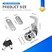 1Pack Toolbox Lock with Keys 5/8 Inch Cabinet Locks Keyed Alike Tubular Cam Lock Hook Cam with Zinc Alloy