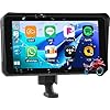 Écran de carplay de Moto Portable avec Lecteur de Voiture sans Fil Android Auto, 6 Pouces IP68 Motorcycle imperméable GPS Écran Carplay Prend en Charge Bluetooth, MirrorLink, Siri