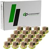 DPAccessories LOR2B8CZOGD05020 Open End Ball Seat Lug Nuts for 1980-1989 Porsche Factory OE Wheels - Set of 20 Wheel Lug Nut