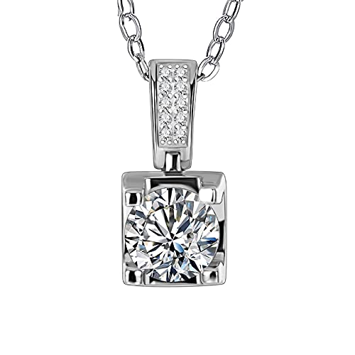 Collier moissanite argent 925 cadeau idéal anniversaire et célébration femme
