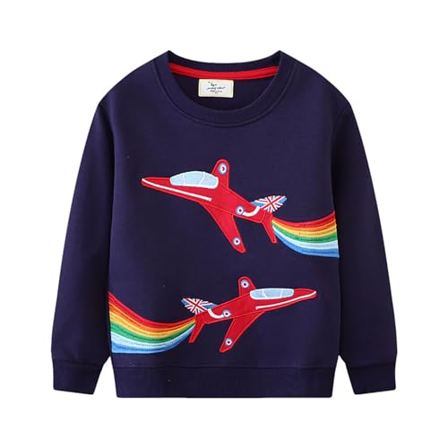 Boys Sweatshirts Casual Sweatshirts Cotton Sweatshirts Long Sleeve T-shirts Crew Neck Cartoon Tops for Boys-547