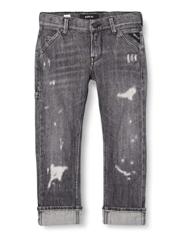 Jeans Replay Styni carotte pour garçon en denim bleu confortable
