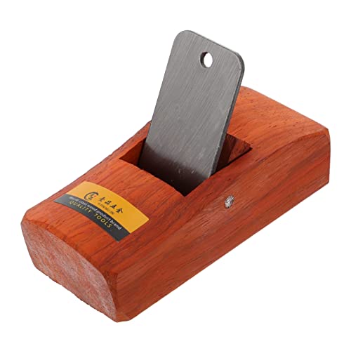 Operitacx Raboteuse à Bois Manuelle 108 Mm En Bois De Fleur Rouge Outil De Menuiserie Professionnel Pour Bricolage Lame Solide En Acier Usage Maison Et Atelier Restreint